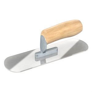 Bon Tool Plexiglass Swimming Pool Trowel - Camel Back Wood Handle