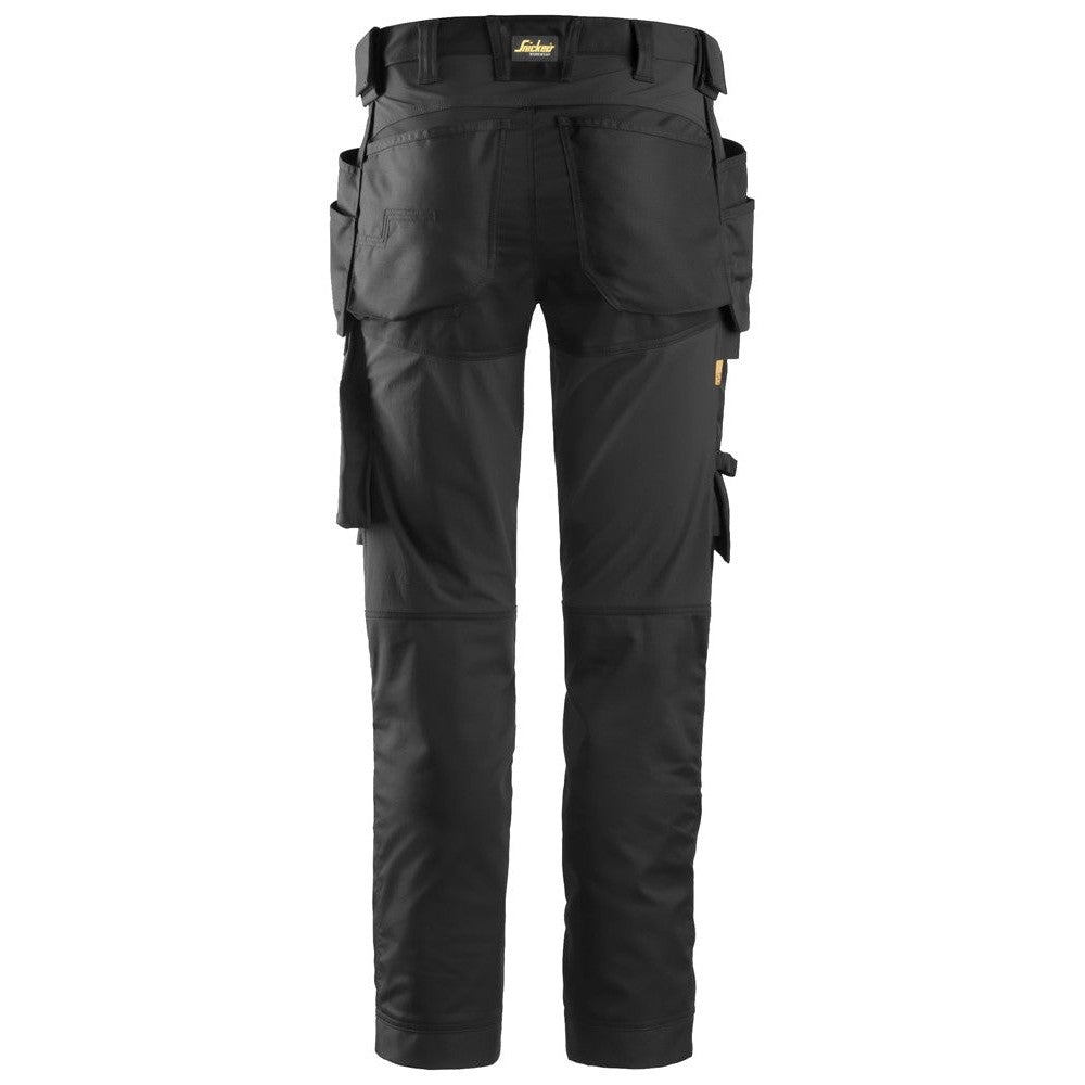 Snickers 6241 AllroundWork, Stretch Trousers Holster Pockets - Black/Black