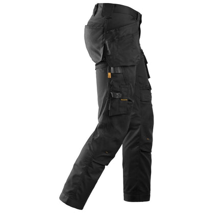 Snickers 6241 AllroundWork, Stretch Trousers Holster Pockets - Black/Black