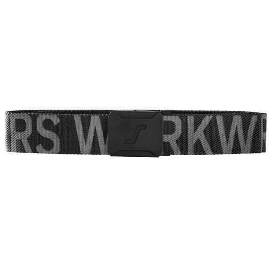 Snickers 9004 Logo Belt - Black\Steel grey