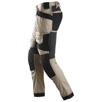 Snickers 6241 AllroundWork, Stretch Trousers Holster Pockets - Khaki\Black