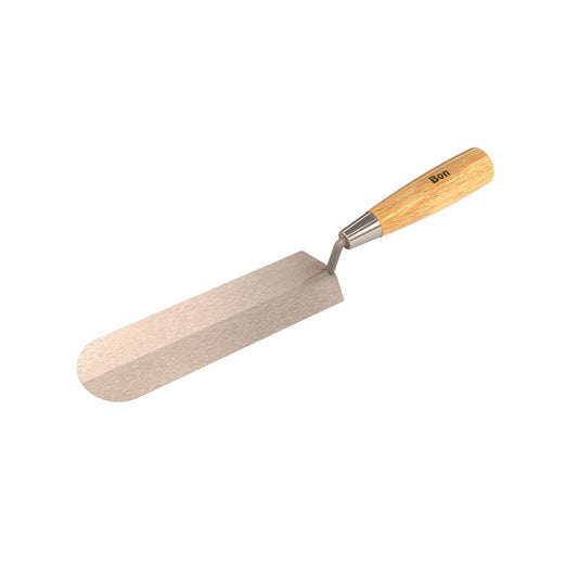 Bon Tool Coke Trowel - Round End - Wood Handle