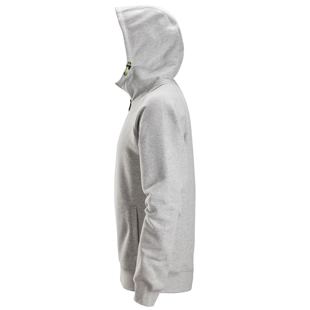 Snickers 2846 Logo Full-Zip Hoodie - Grey Melange