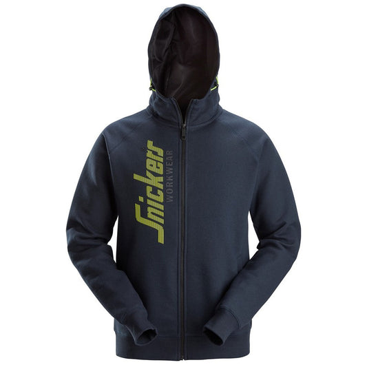 Snickers 2846 Logo Full-Zip Hoodie - Navy