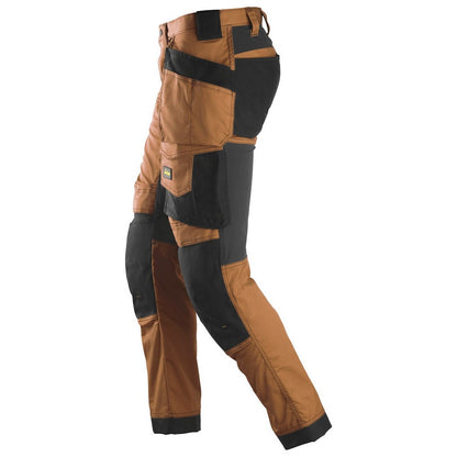 Snickers 6241 AllroundWork, Stretch Trousers Holster Pockets - Brown\Black