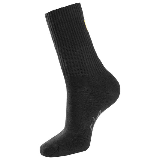 Snickers 9214 Cotton Socks, 3-Pack - Black