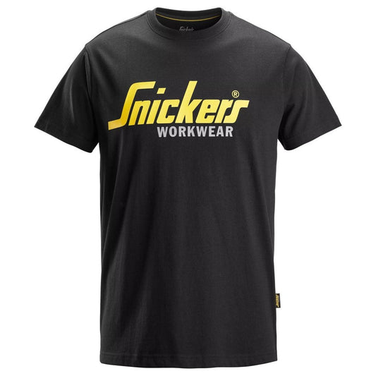 Snickers 2586 Classic Logo T-Shirt - Black