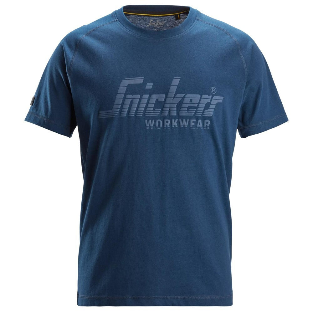 Snickers 2590 Logo T-Shirt - Deep Blue