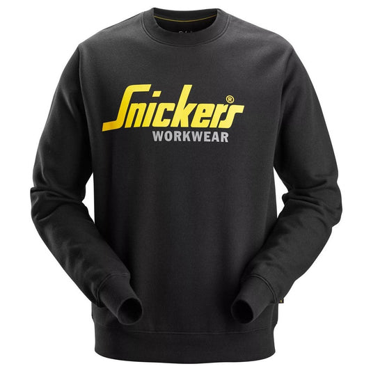 Snickers 2898 Classic Logo Sweatshirt - Black