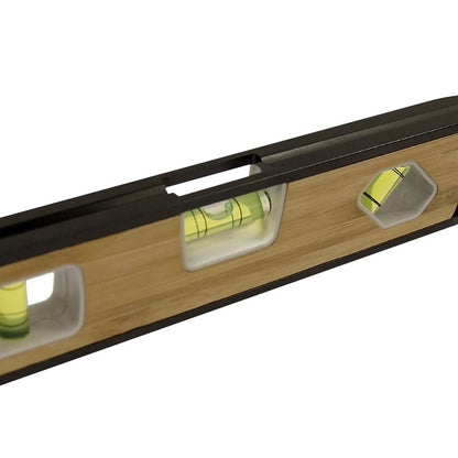 Bon Tool Aluminium and Bamboo Magnetic Torpedo Level