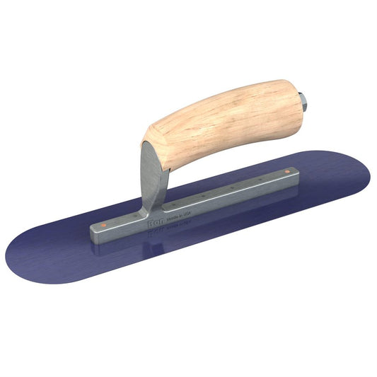 Bon Tool Blue Steel Pool Trowel - Camel Back Wood Handle