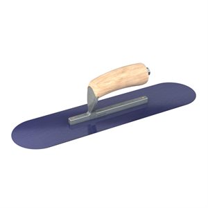 Bon Tool Blue Steel Pool Trowel - Camel Back Wood Handle