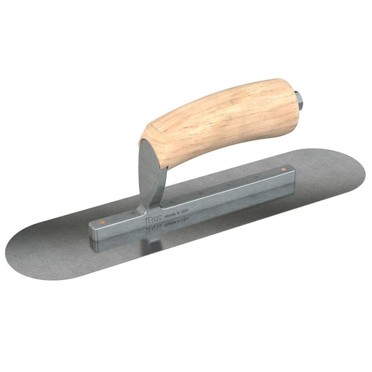 Bon Tool Carbon Steel Pool Trowel - Camel Back Wood Handle