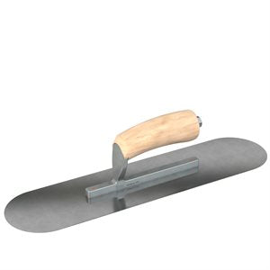 Bon Tool Carbon Steel Pool Trowel - Camel Back Wood Handle