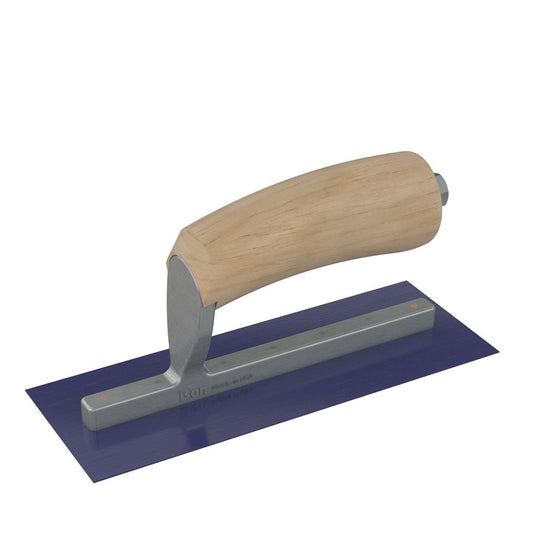 Bon Tool Blue Steel Midget Trowel - Camel Back Wood Handle