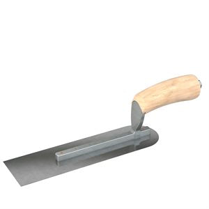 Bon Tool Carbon Steel Pipe Trowel - Camel Back Wood Handle